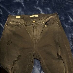 Rag & Bone Black Distressed Jeans